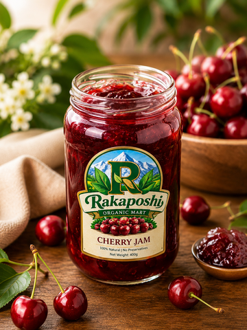 Premium Cherry Jam – Rich & Delicious Cherry Fruit Spread | Natural Breakfast Jam | Perfect for Toast & Desserts